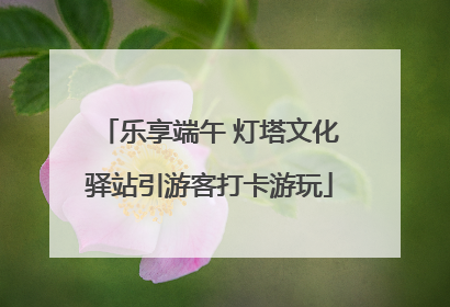 乐享端午 灯塔文化驿站引游客打卡游玩
